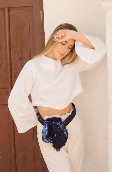 Tassel fanny pack sale