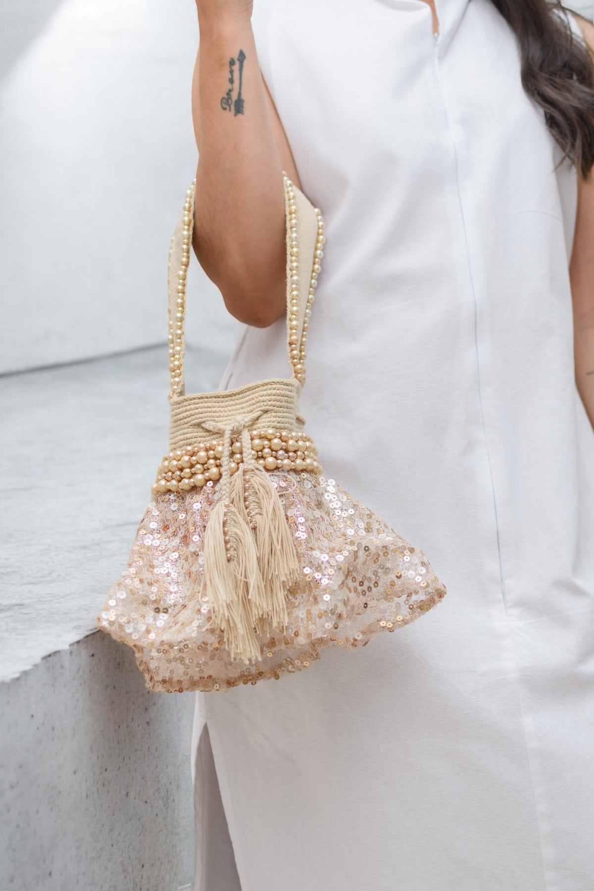 Lilly Wayuu Sequin Handbag