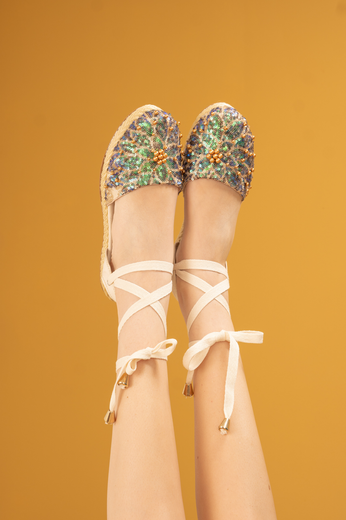 Abby Lace - up Espadrilles