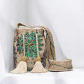 Crossbody Bucket Bag for Women - Abby Bag with Tassels and Bead Details