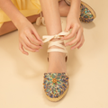 Abby Lace - up Espadrilles